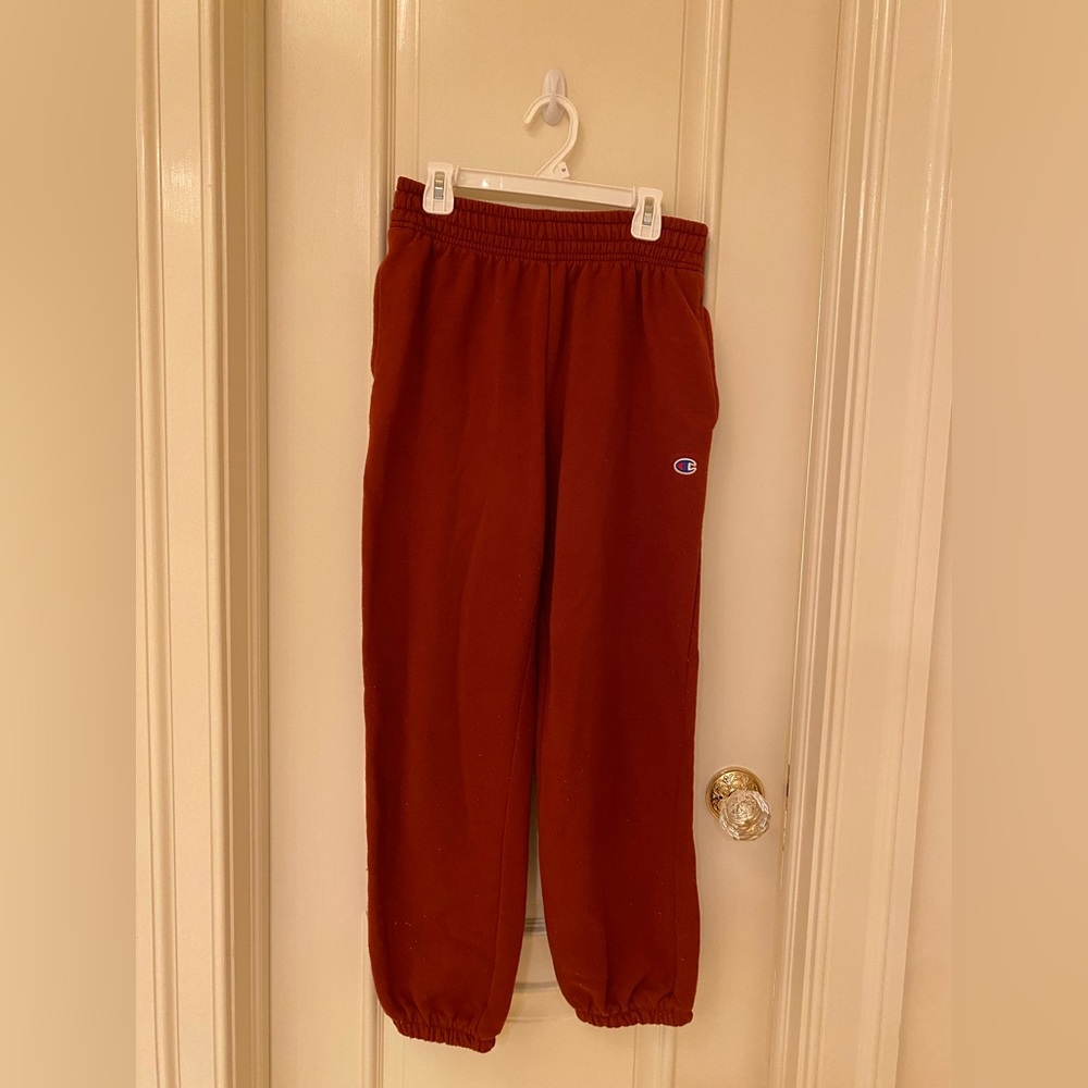 Champion Women’s Burgundy Joggers, Scrunch Bottom